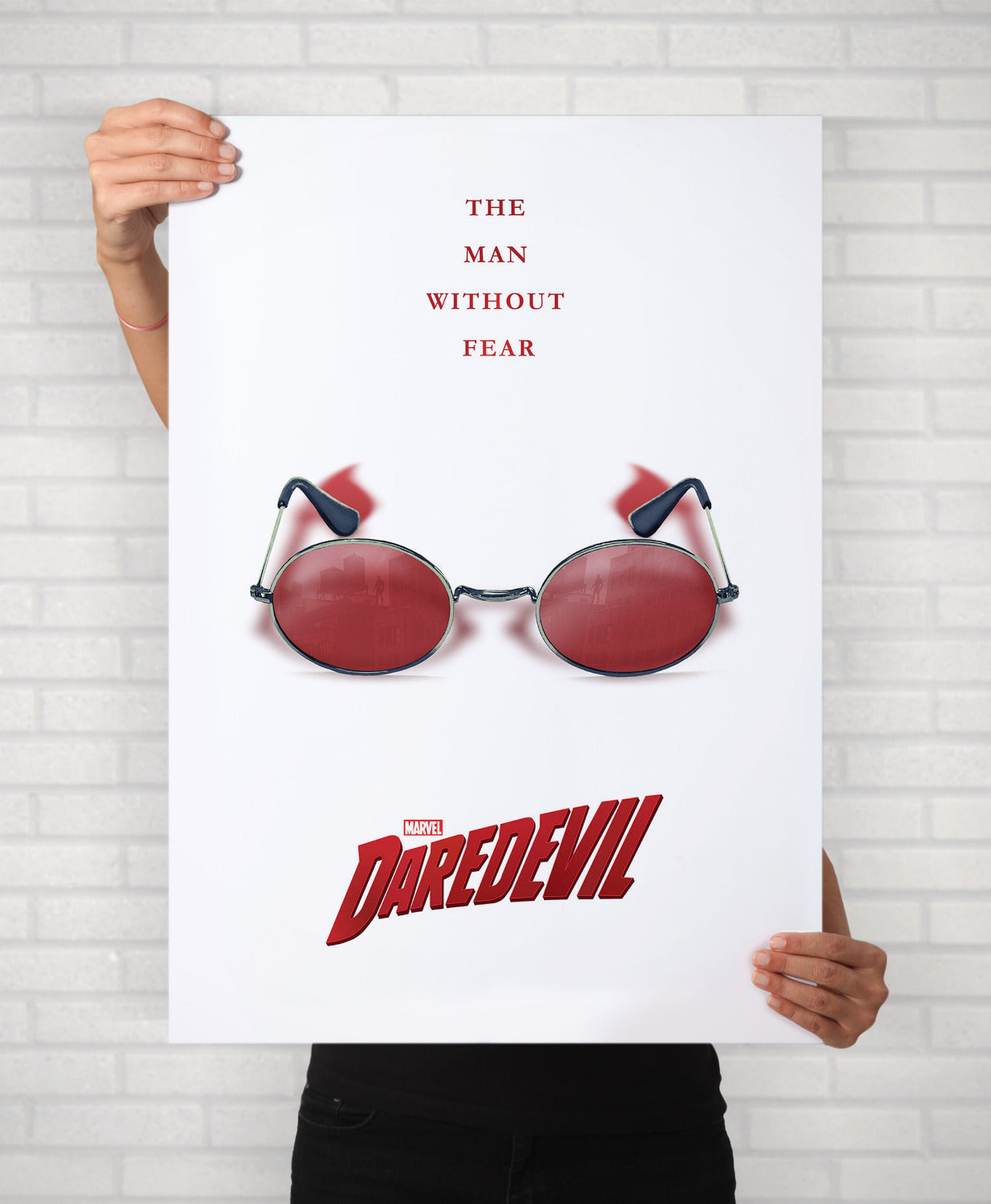 Marvel's Daredevil Minimal Movie Illustrated Poster