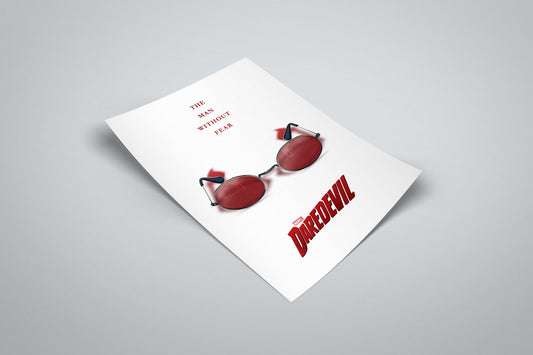 Marvel's Daredevil Minimal Movie Illustrated Poster