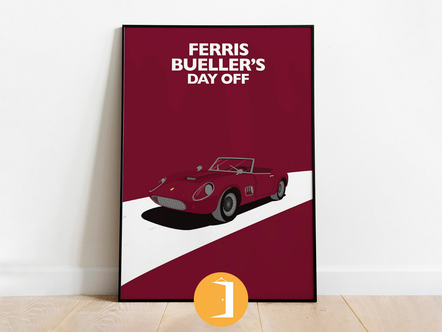 Ferris Bueller's Day Off Minimal Movie Illustrated Poster