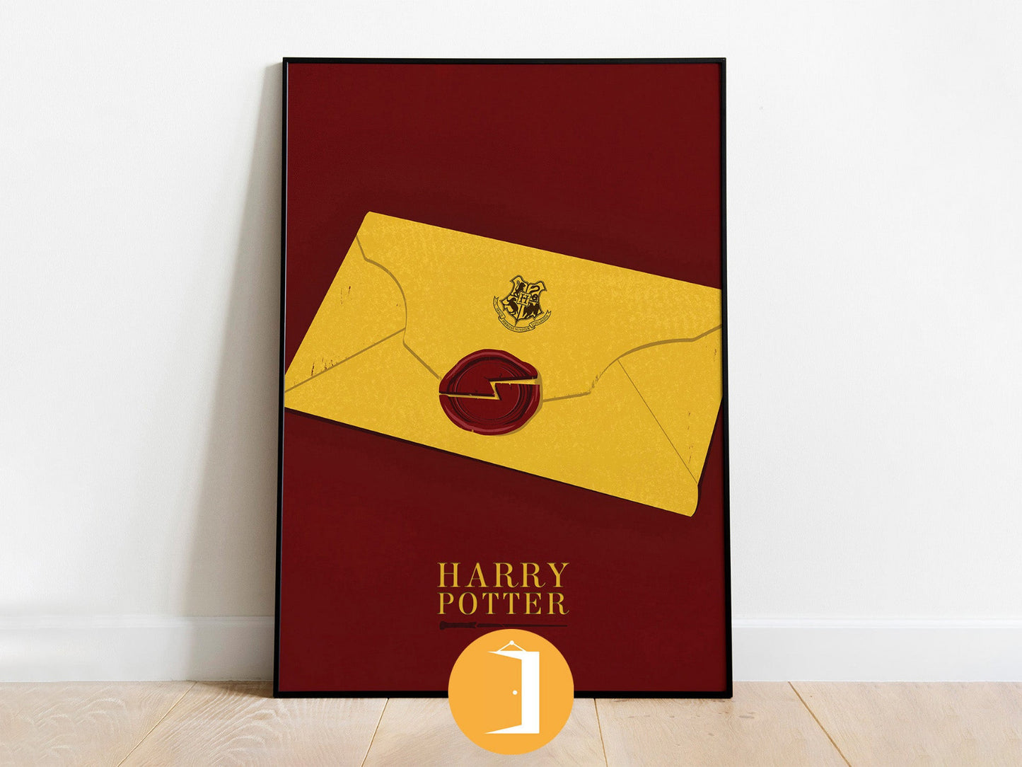 Harry Potter Poster | Hogwarts Letter Minimal Movie Illustrated Print