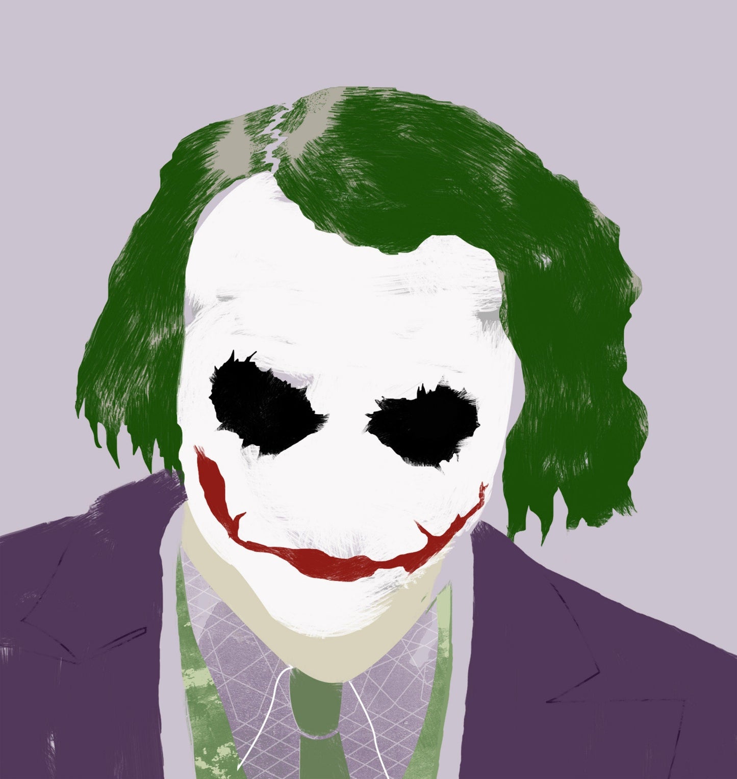 The Joker Heath Ledger Minimal Movie Illustrated Poster