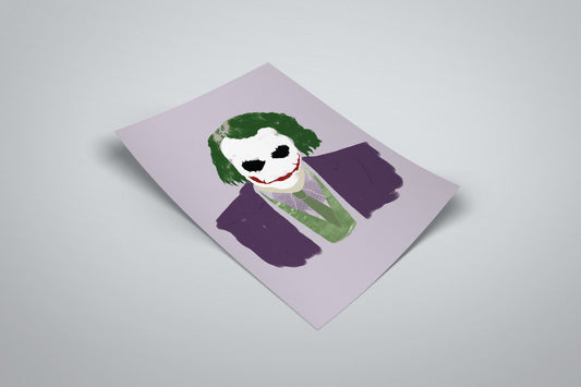 The Joker Heath Ledger Minimal Movie Illustrated Poster