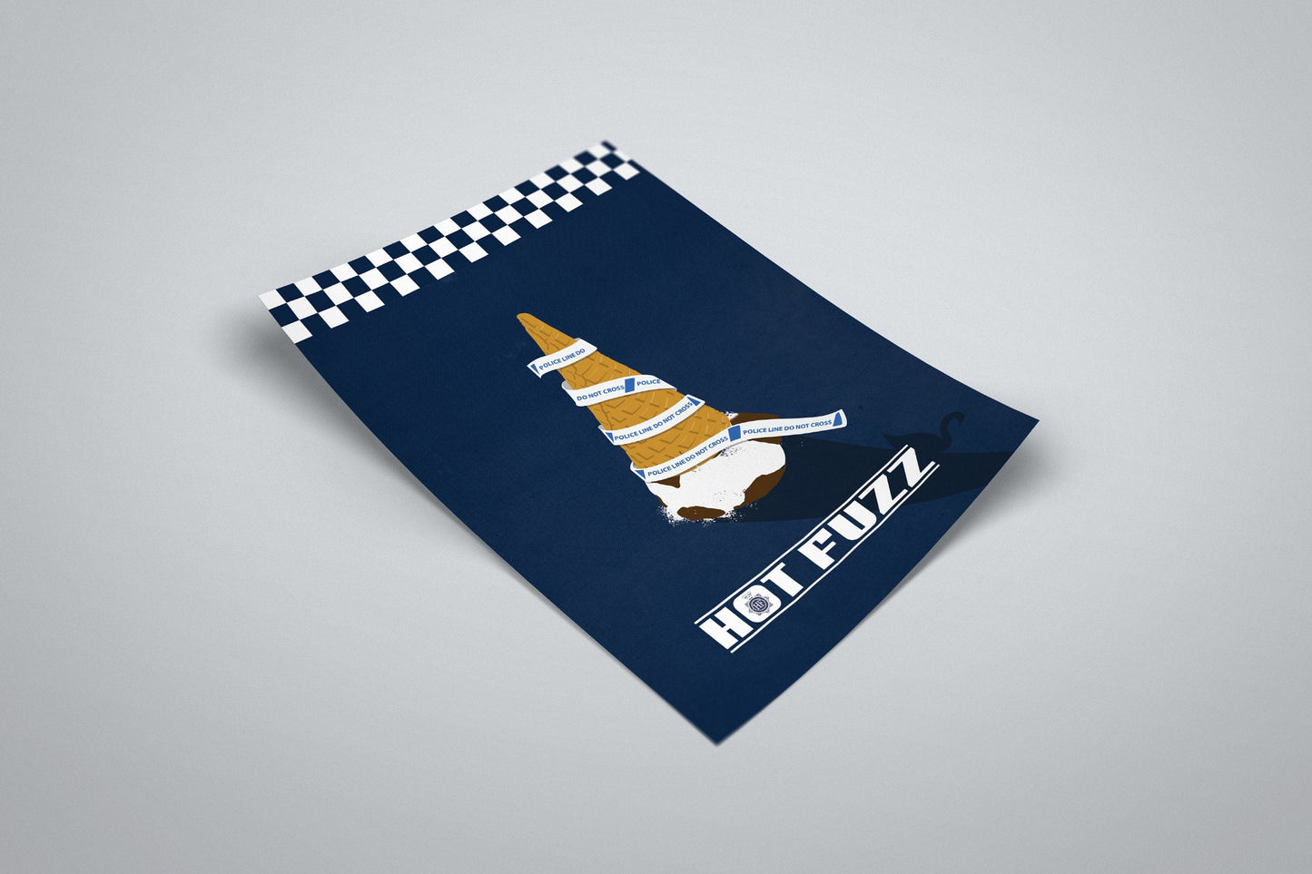 Hot Fuzz Poster |  The Cornetto Trilogy Poster |  Minimalist Movie Posters | Illustrated Print