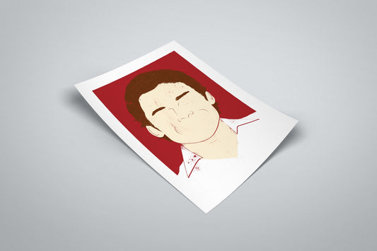 Dexter Minimal Poster | Illustrated Portrait Print