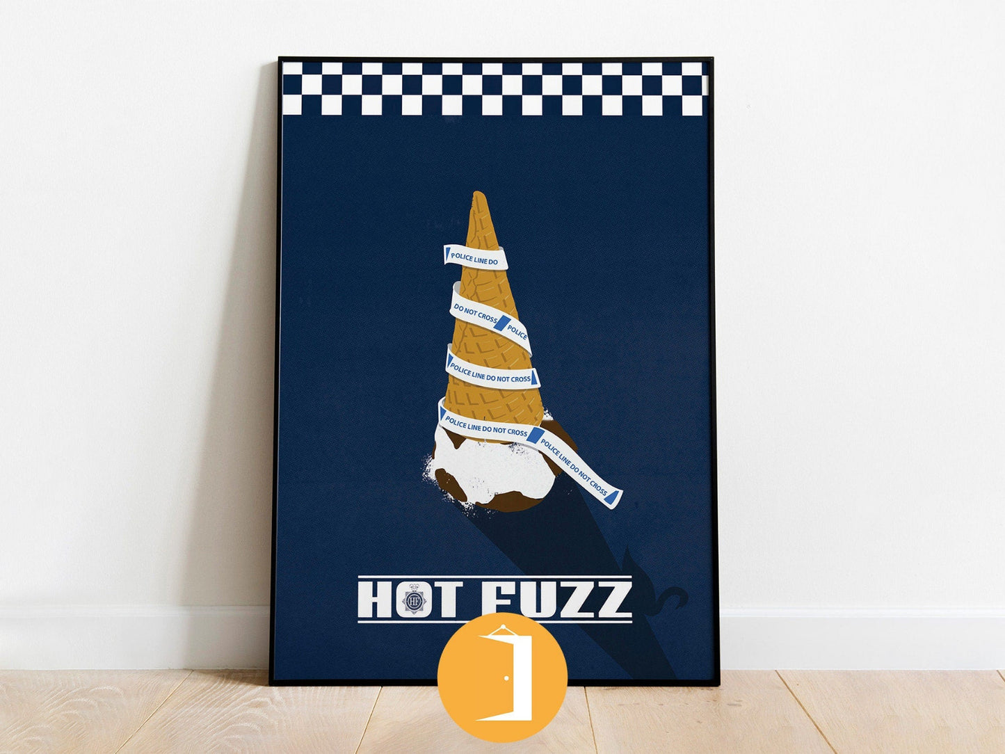 Hot Fuzz Poster |  The Cornetto Trilogy Poster |  Minimalist Movie Posters | Illustrated Print