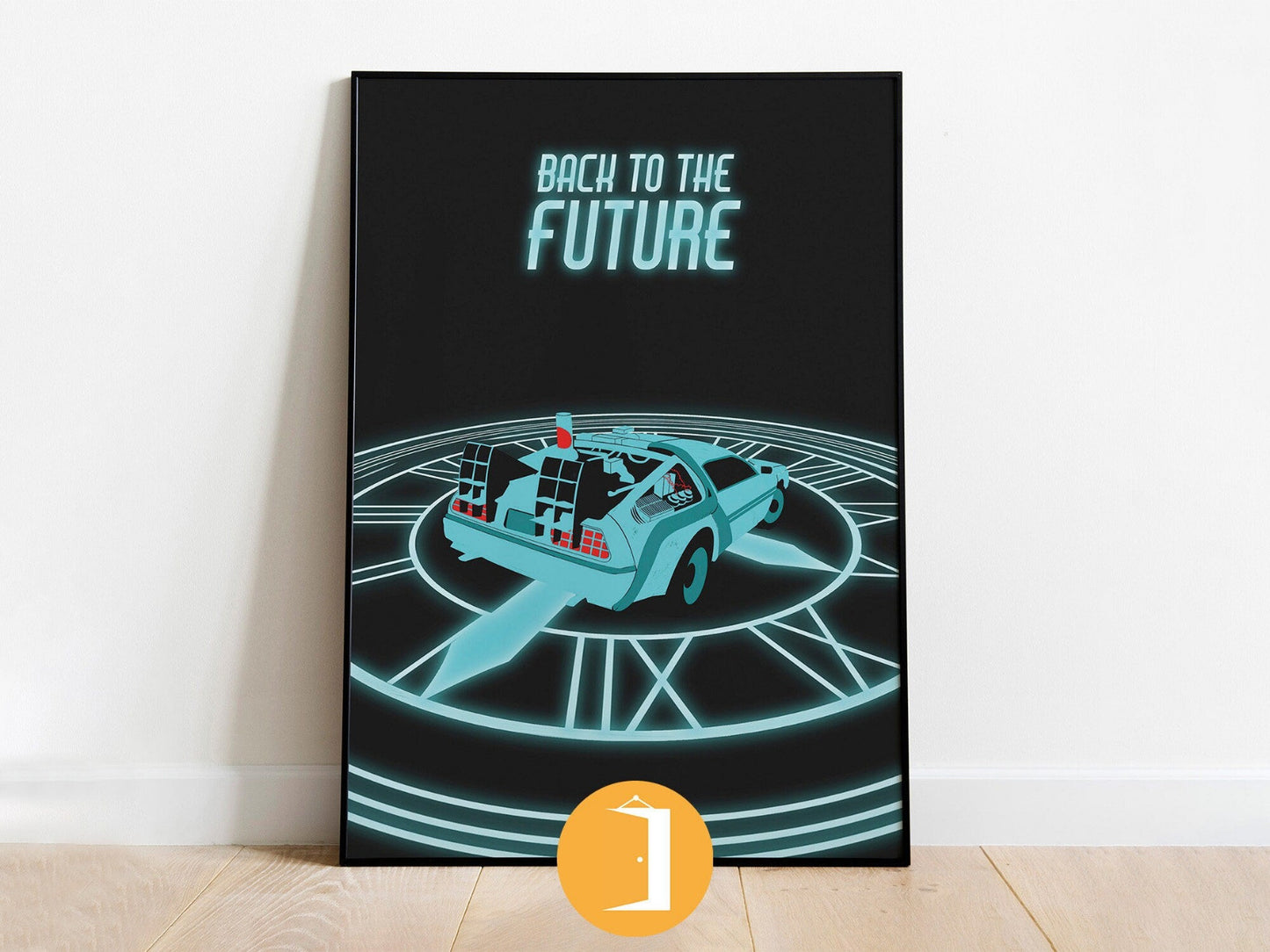 Back To The Future Minimal Movie Illustrated Poster