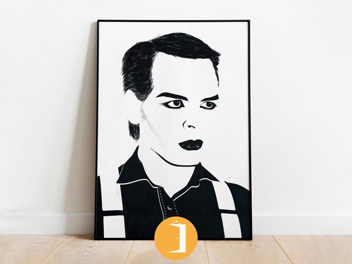 Gary Numan Minimal Portrait Illustrated Poster