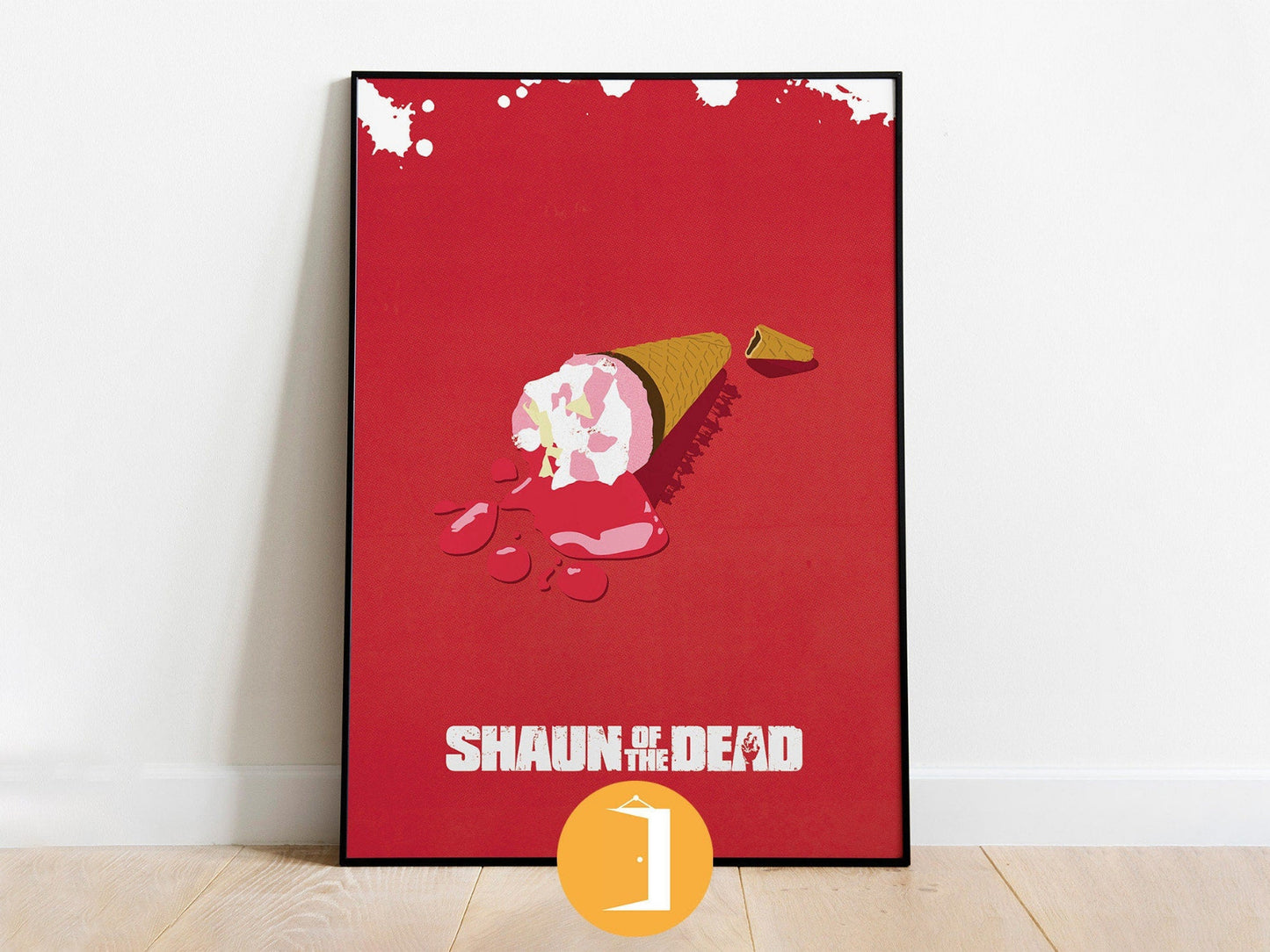 Shaun of the Dead Minimal Movie Illustrated Poster