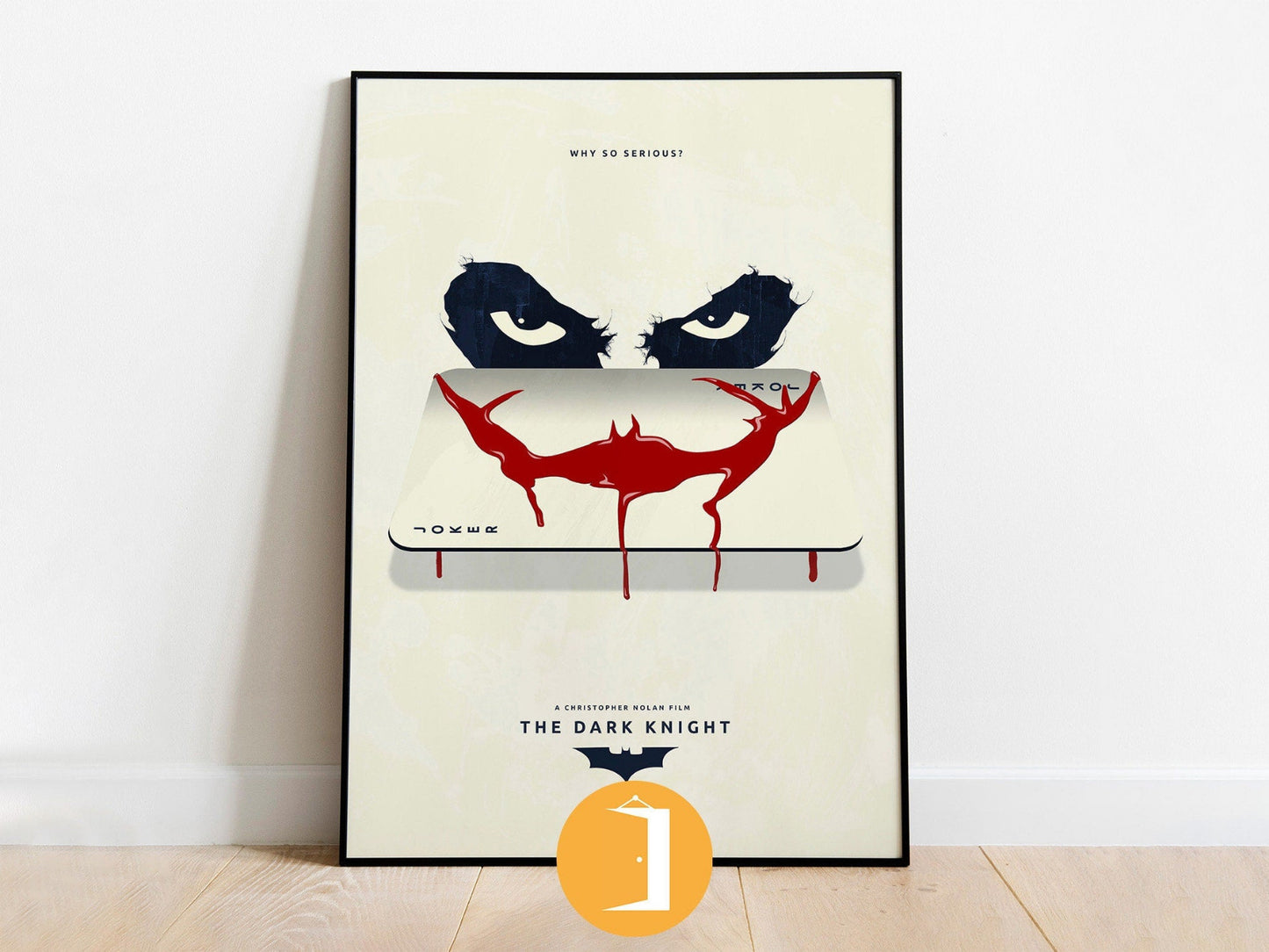 The Dark Knight Minimal Movie Illustrated Poster