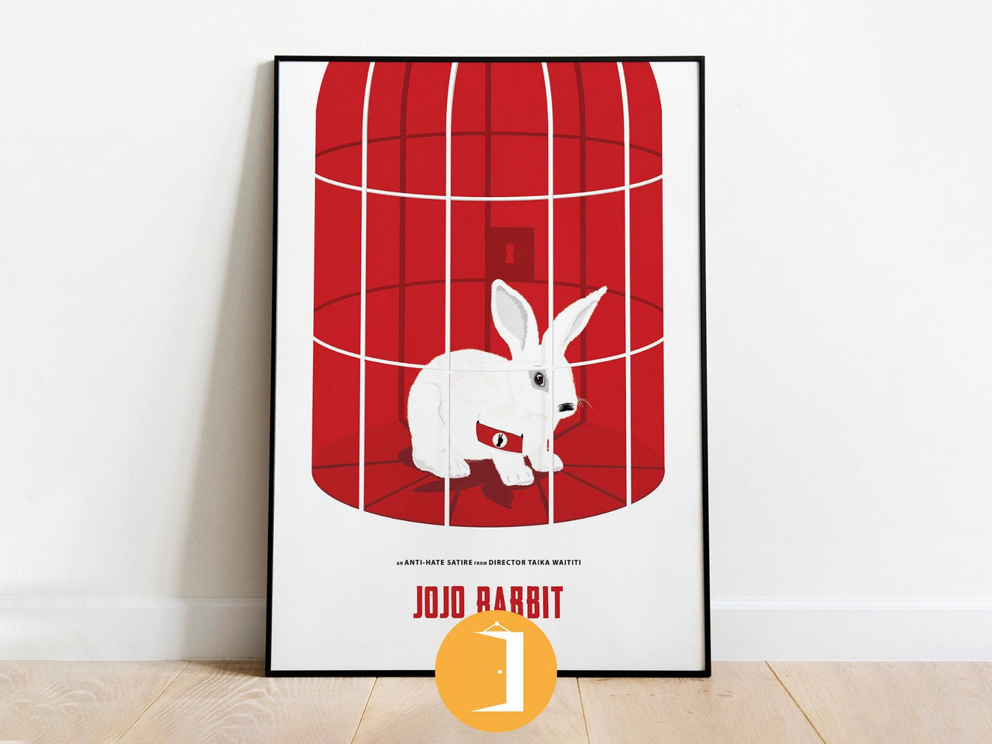 JoJo Rabbit Film Poster |  Minimalist Movie Illustrated Print