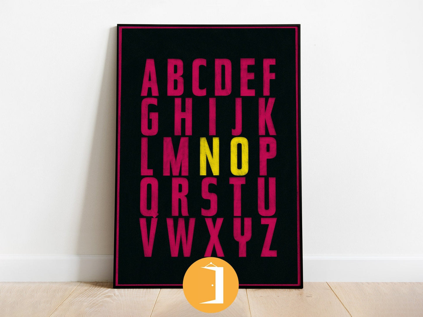 NO means NO Alphabet Motivational Typography Home Wall Art Illustrated Poster