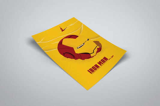 Iron Man Poster | Marvel's Iron Man Minimal Movie Illustrated Print