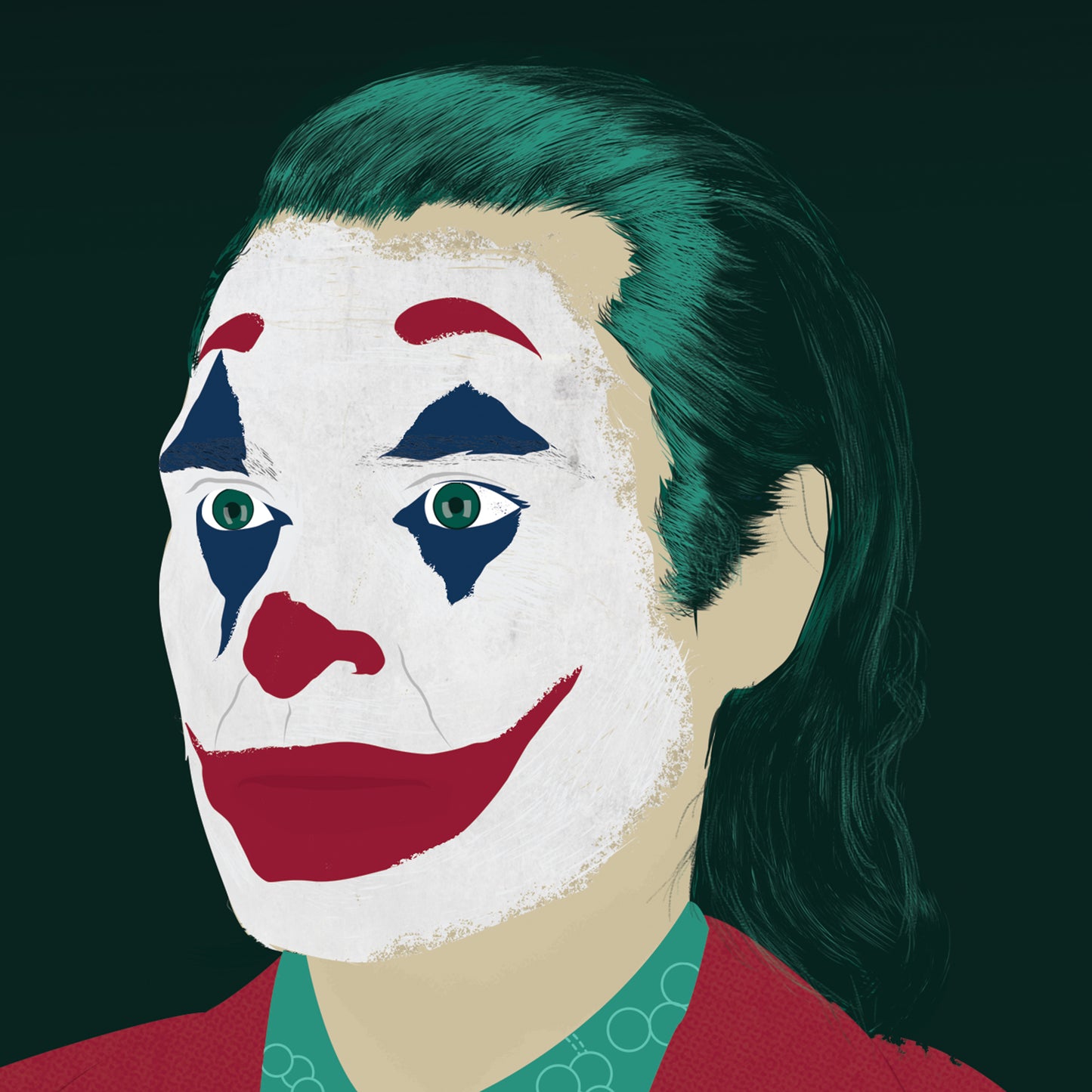 Joker Joaquin Phoenix Minimal Movie Illustrated Poster