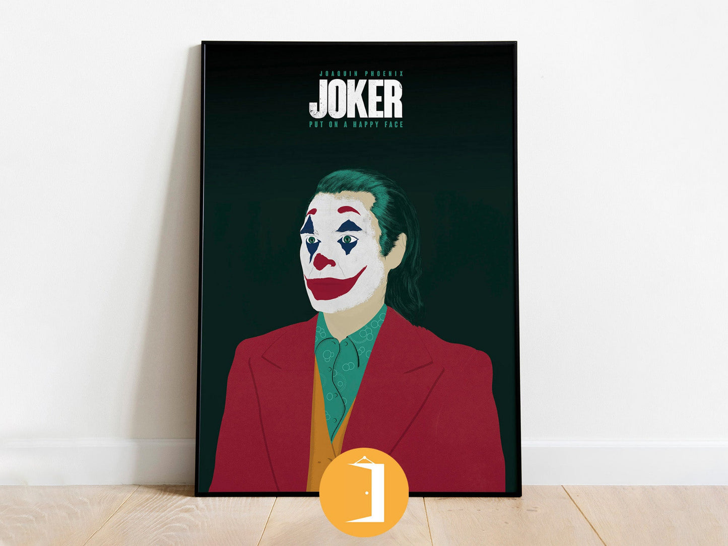 Joker Joaquin Phoenix Minimal Movie Illustrated Poster