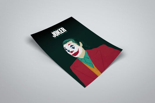 Joker Joaquin Phoenix Minimal Movie Illustrated Poster