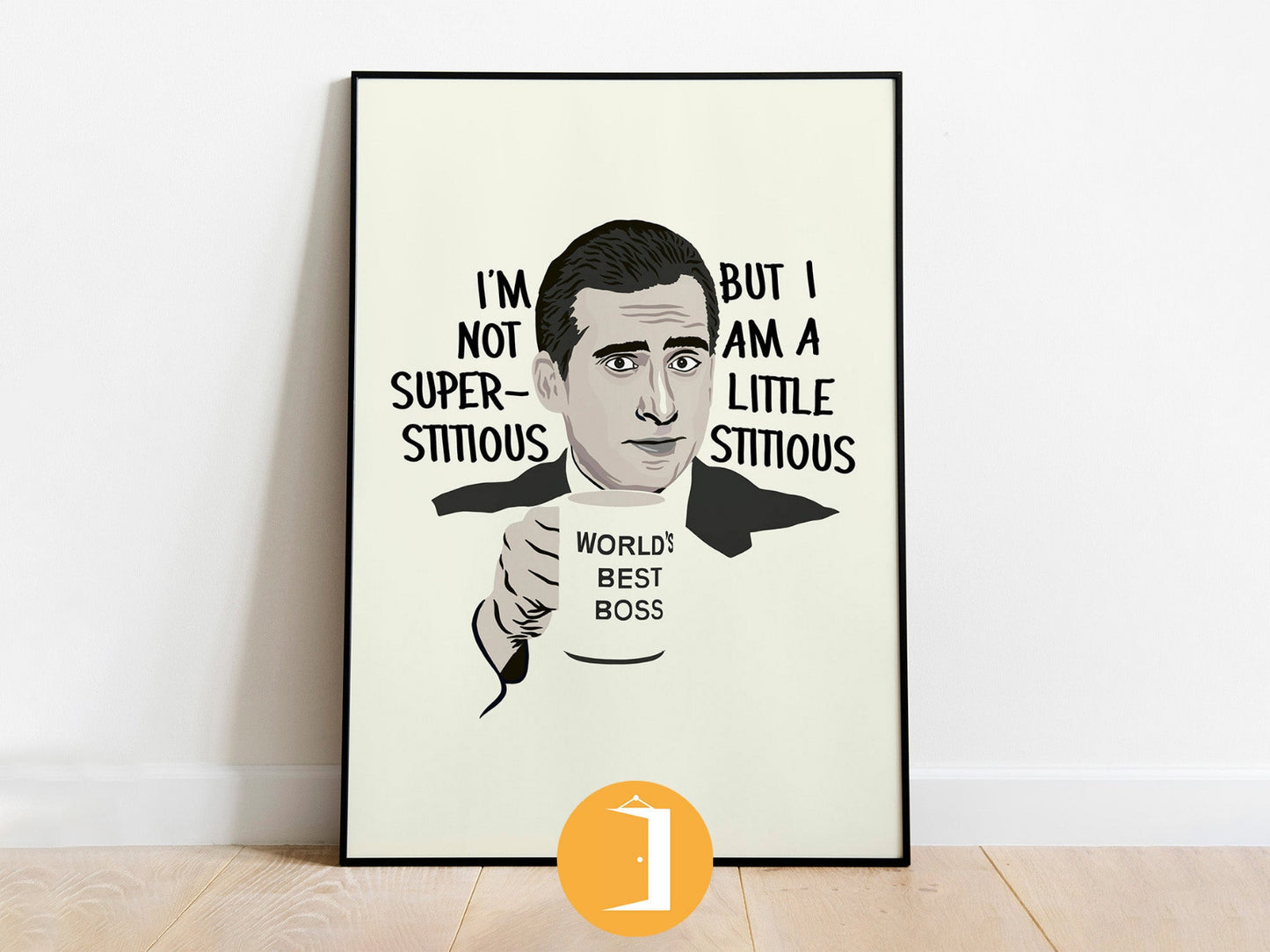 Michael Scott The Office Quote Portrait Minimal Illustrated Poster