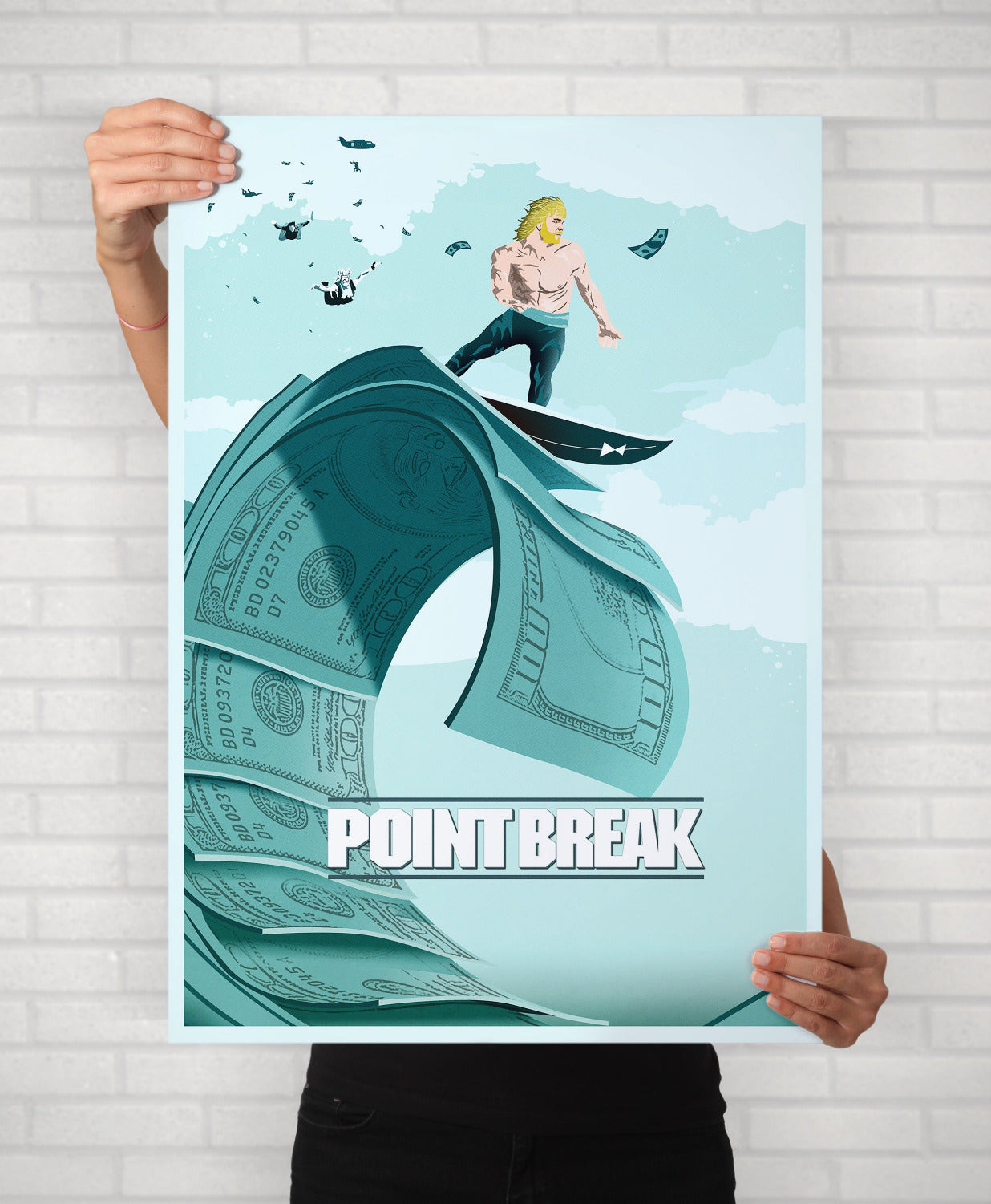 Point Break Poster | Minimal Movie Illustrated Print