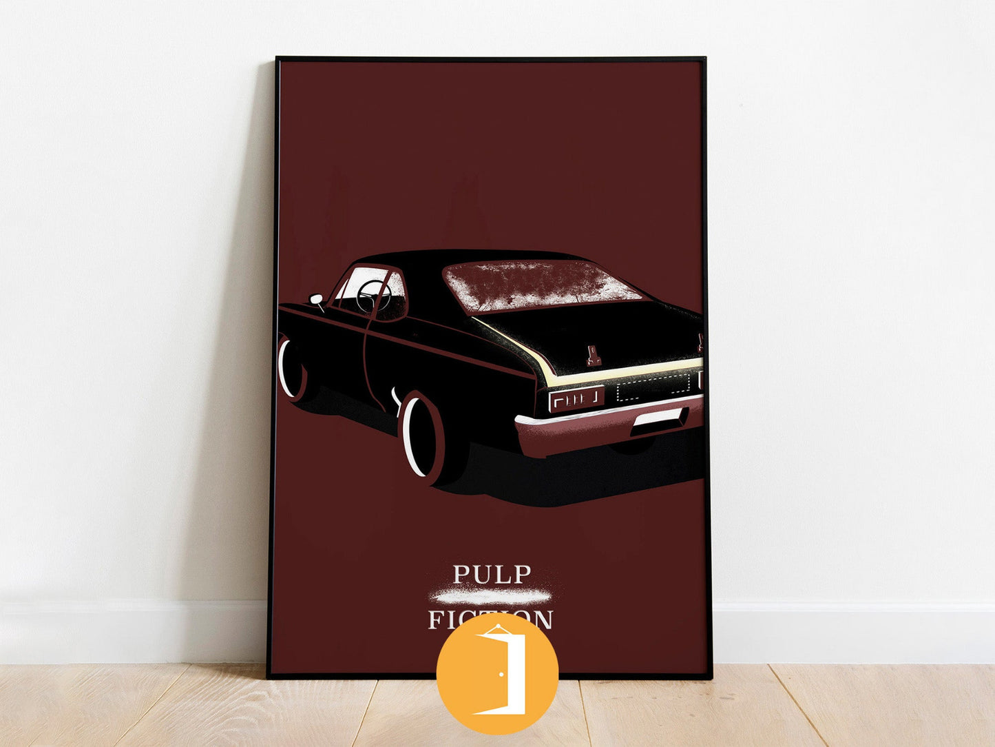 Pulp Fiction Minimal Movie Illustrated Poster