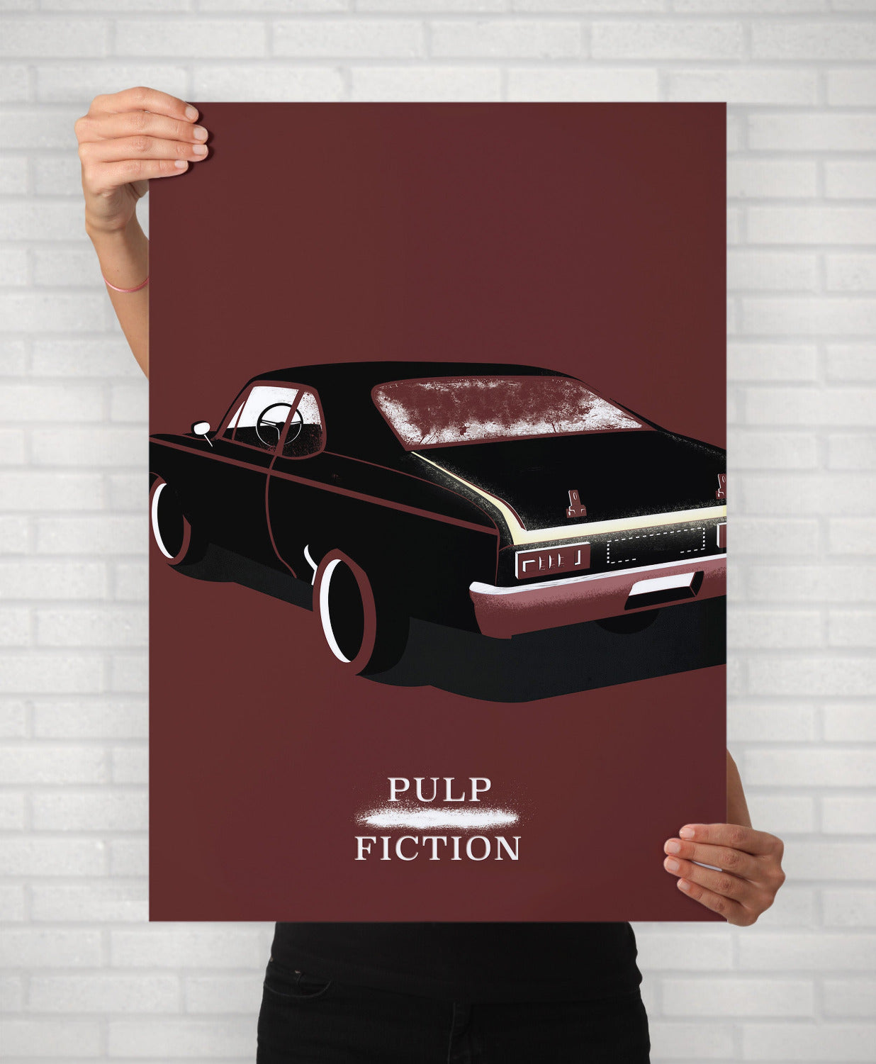 Pulp Fiction Minimal Movie Illustrated Poster