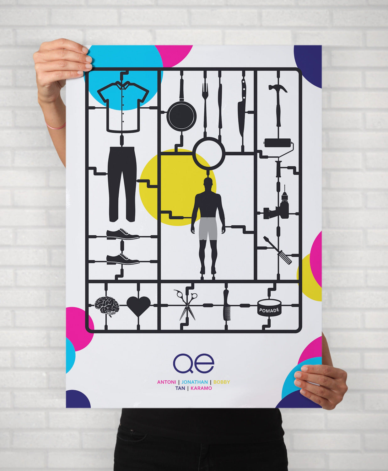 Queer Eye Poster Art | Minimal Illustrated TV Netflix Print