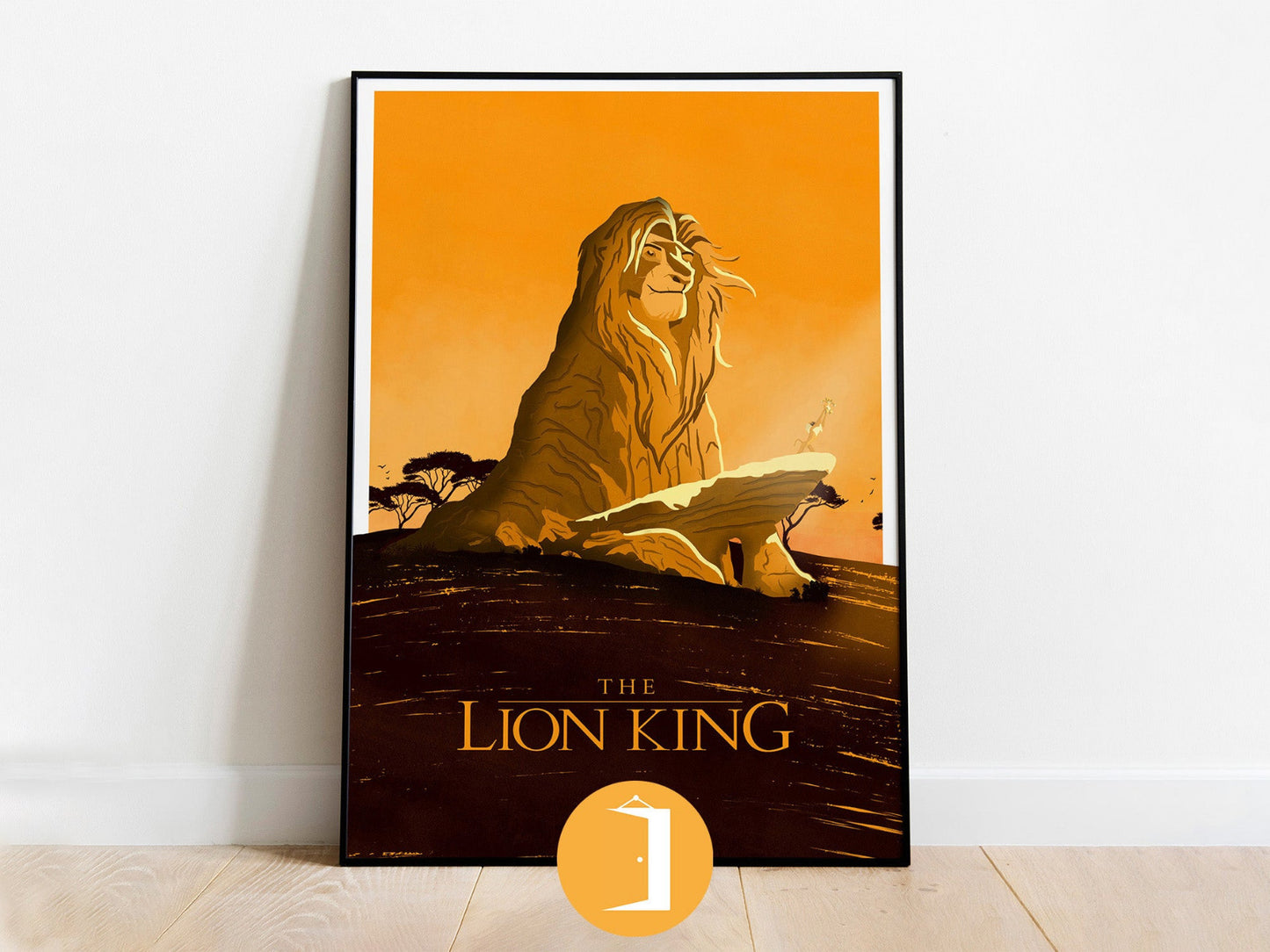 The Lion King Minimal Movie Illustrated Poster