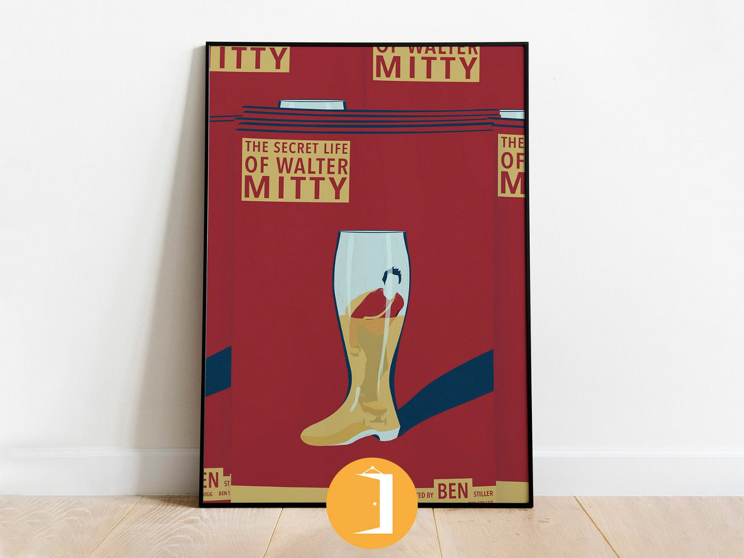 The Secret Life Of Walter Mitty Minimal Movie Illustrated Poster