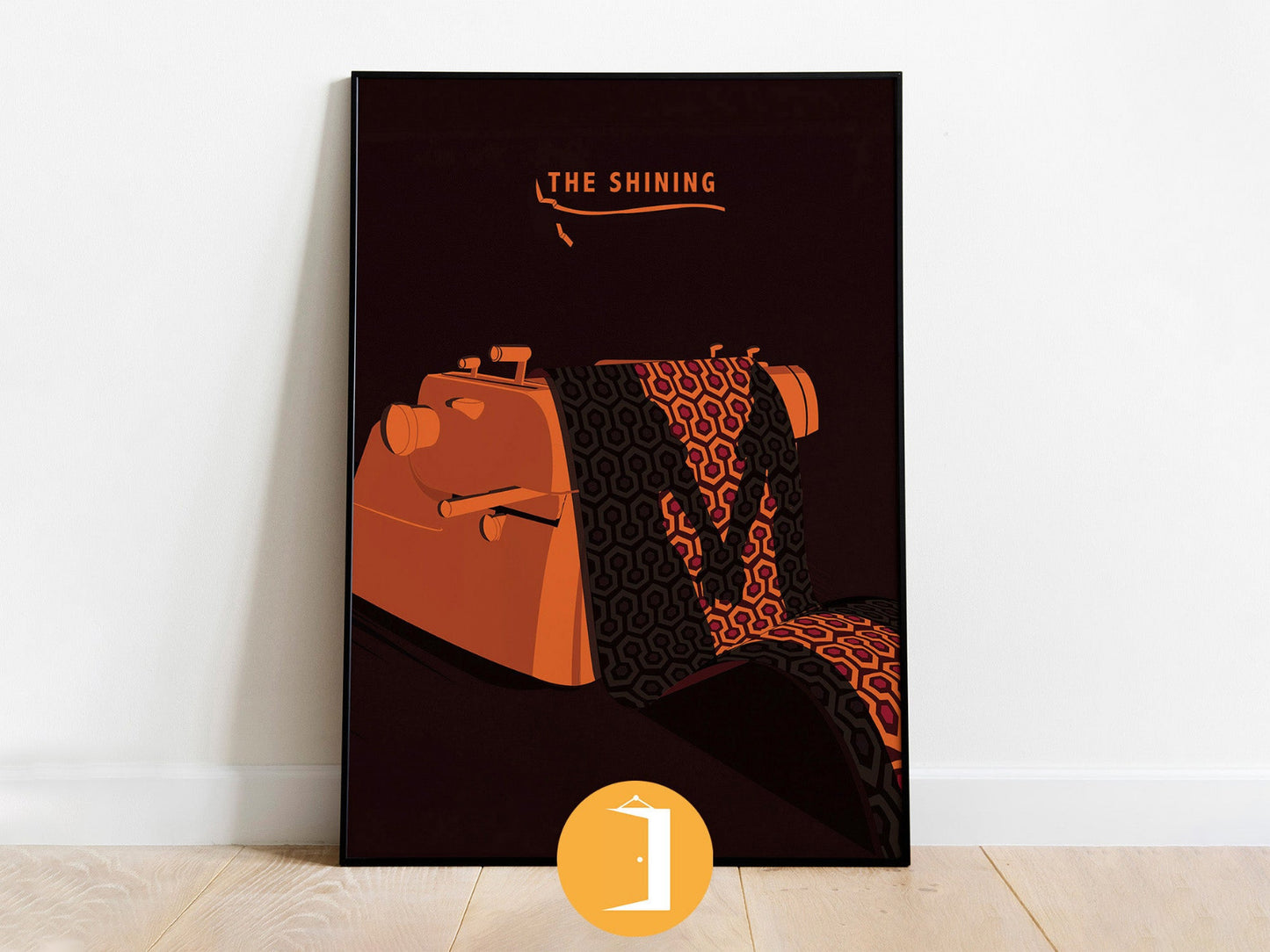 The Shining Jack Nicholson Minimal Movie Illustrated Poster