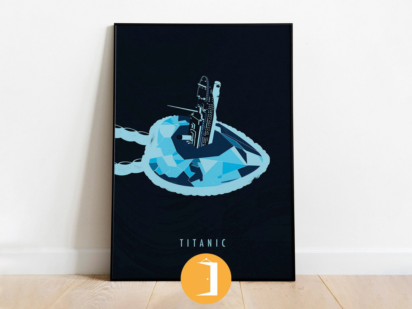 Titanic Minimal Movie Illustrated Poster