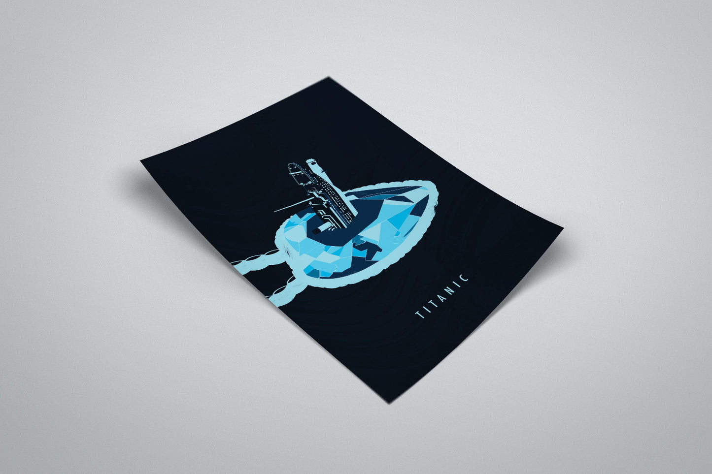 Titanic Minimal Movie Illustrated Poster